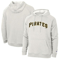 Pittsburgh Pirates Champion Triumph Tri-Blend Raglan Hoodie Heathered Core Ultra Light Grey