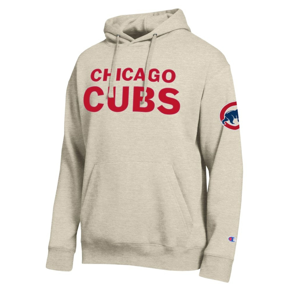 Chicago Cubs Champion All Star Chenille Patch Hoodie Oatmeal
