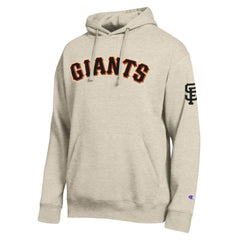 San Francisco Giants Champion All Star Chenille Patch Hoodie Oatmeal