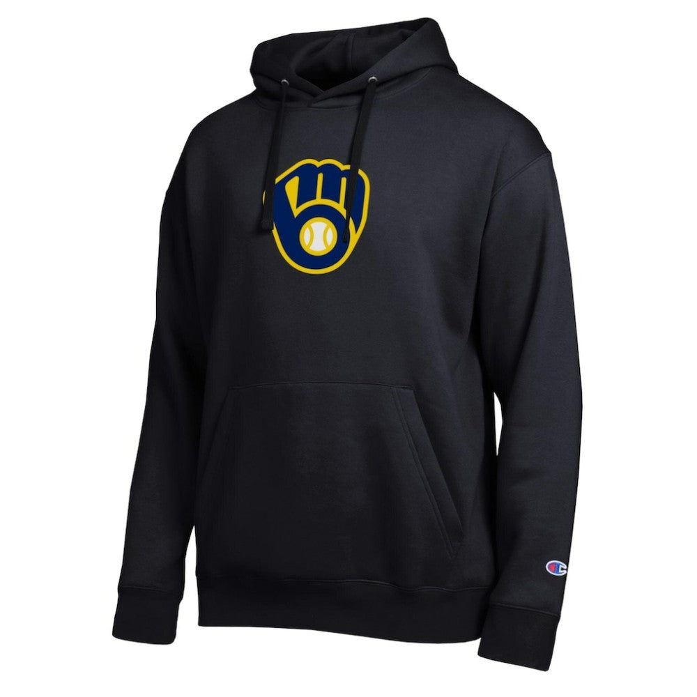 Milwaukee Brewers Champion All Star Embroidered Logo Hoodie Black