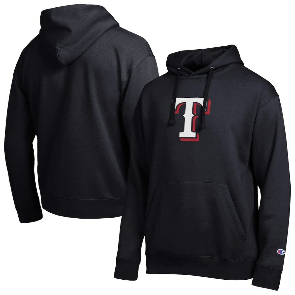 Texas Rangers Champion All Star Embroidered Logo Hoodie Black