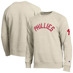 Philadelphia Phillies Champion All-Star Soft Felt Sweatshirt Oatmeal