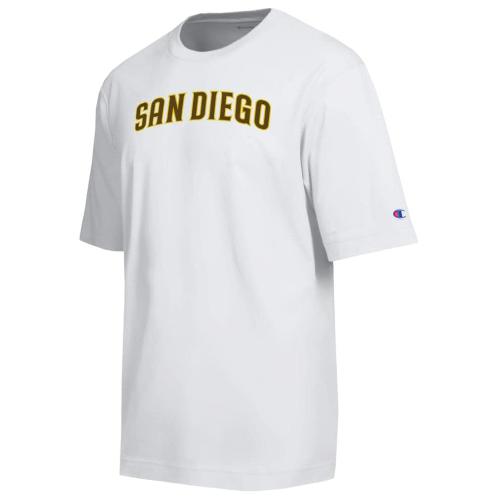 San Diego Padres Champion All Star Arched Chenille Wordmark T-Shirt White
