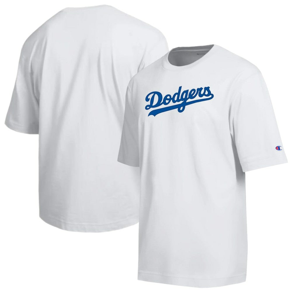 Los Angeles Dodgers Champion All Star Arched Chenille Wordmark T-Shirt White