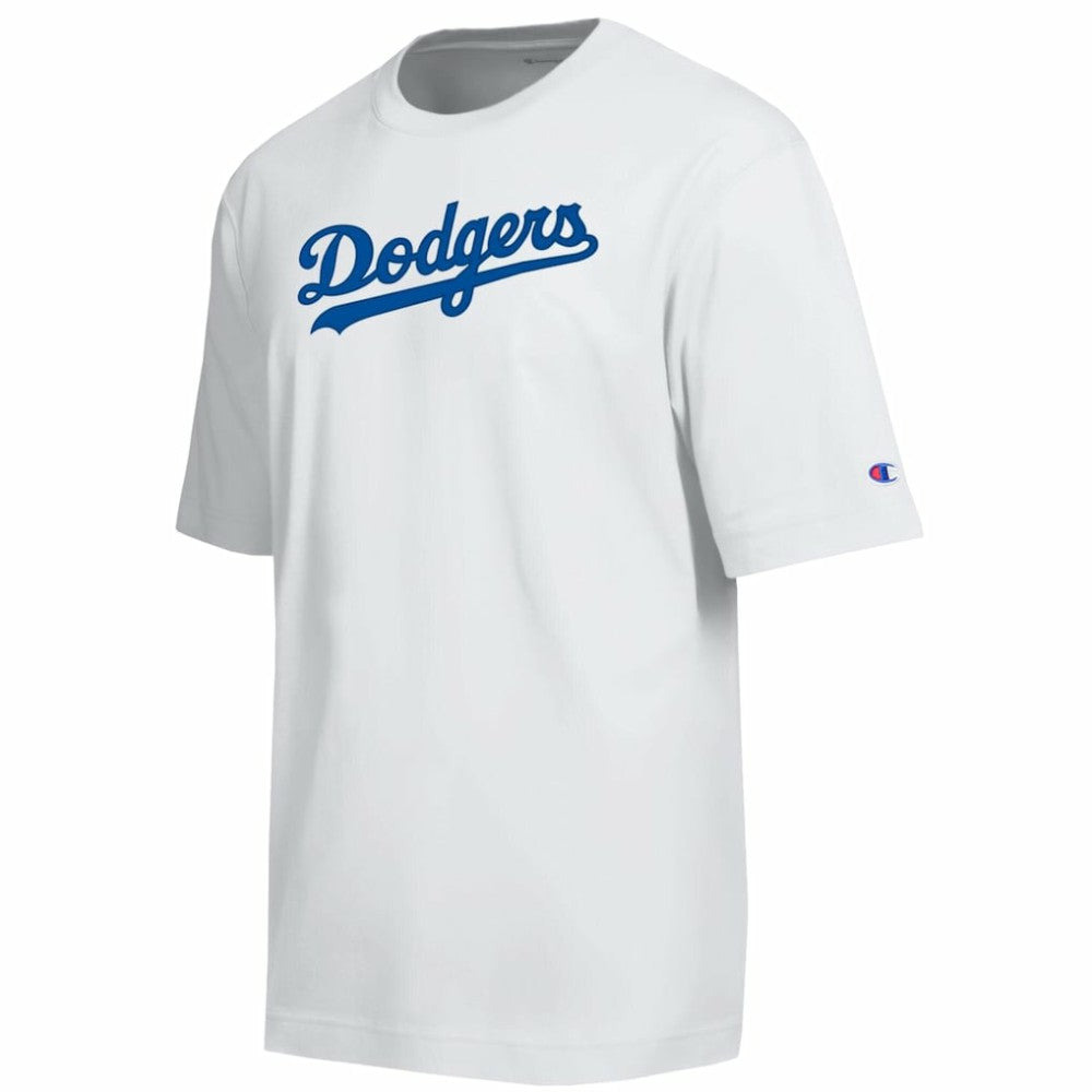 Los Angeles Dodgers Champion All Star Arched Chenille Wordmark T-Shirt White