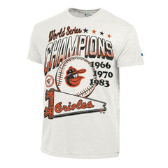Baltimore Orioles Champion Winning Tradition Cooperstown Tri-Blend T-Shirt White