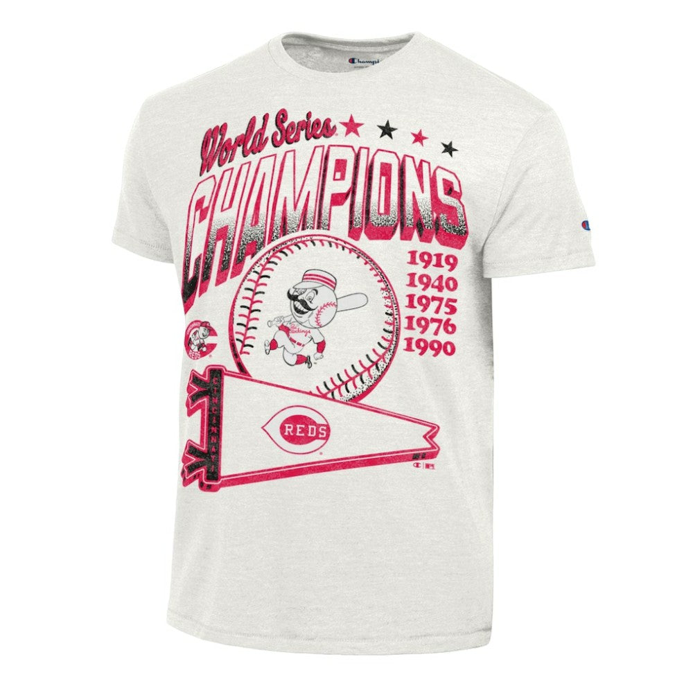 Cincinnati Reds Champion Winning Tradition Cooperstown Tri-Blend T-Shirt White