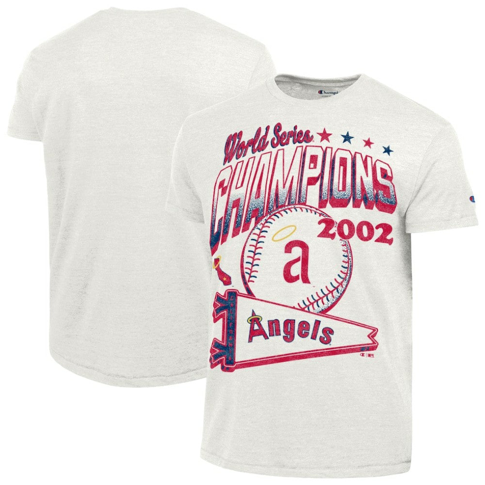 Los Angeles Angels Champion Winning Tradition Cooperstown Tri-Blend T-Shirt White