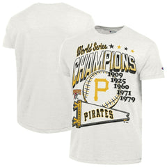Pittsburgh Pirates Champion Winning Tradition Cooperstown Tri-Blend T-Shirt White