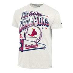 St. Louis Cardinals Champion Winning Tradition Cooperstown Tri-Blend T-Shirt White