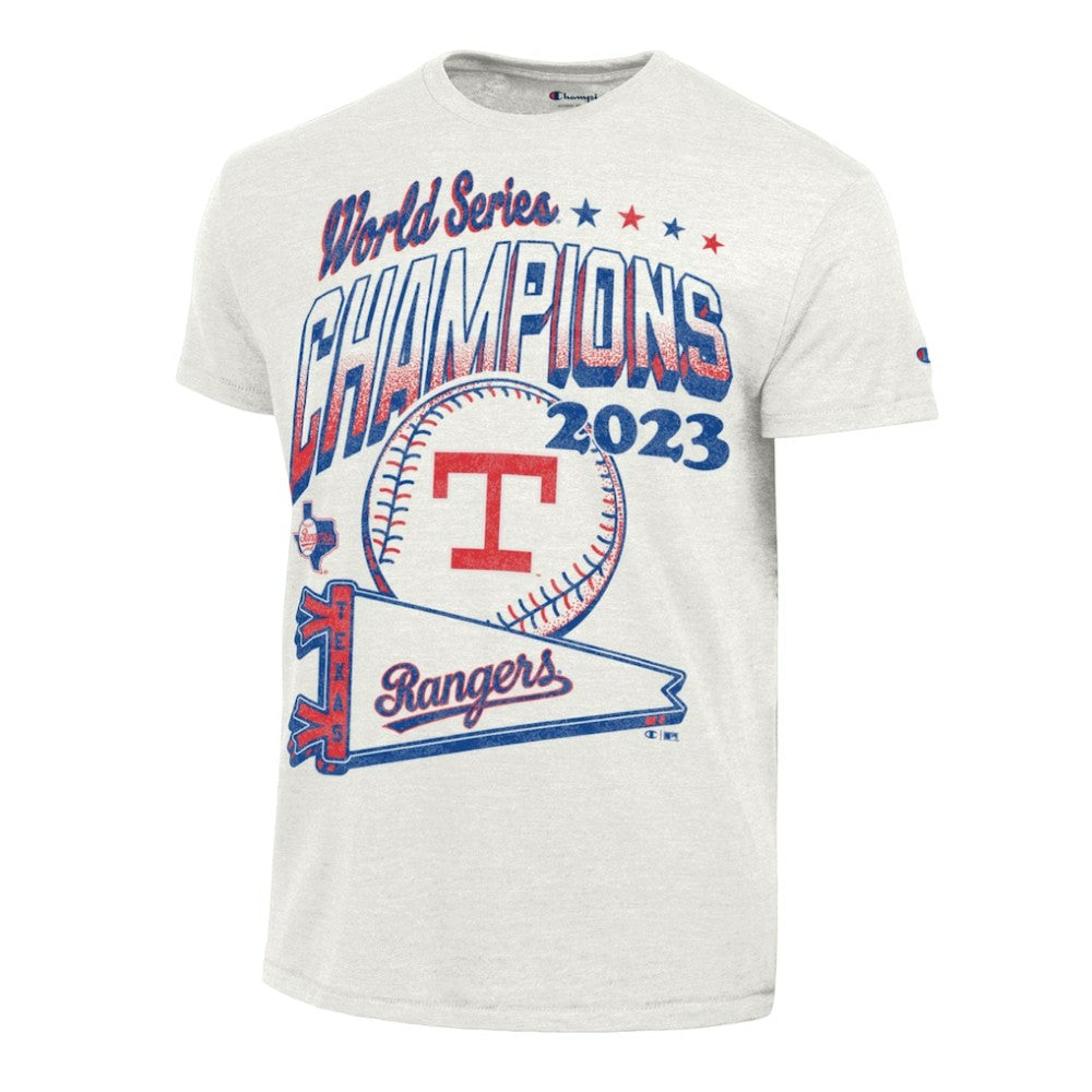 Texas Rangers Champion Winning Tradition Cooperstown Tri-Blend T-Shirt White
