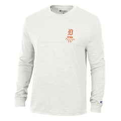 Detroit Tigers Champion Cooperstown Winning Tradition Tri-Blend Long Sleeve T-Shirt White
