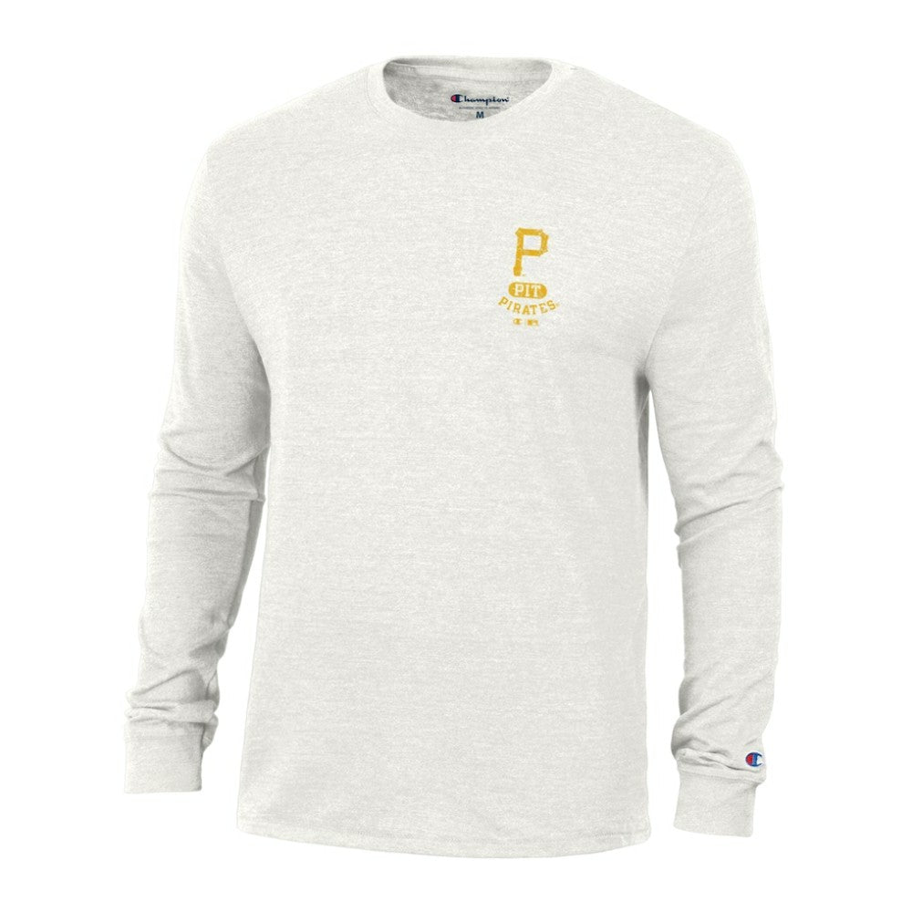 Pittsburgh Pirates Champion Cooperstown Winning Tradition Tri-Blend Long Sleeve T-Shirt White