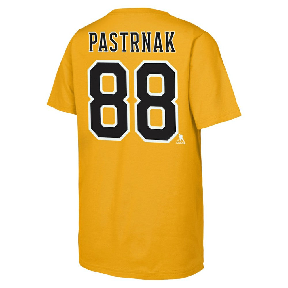 David Pastrnak Boston Bruins Fanatics Youth Alternate Captain 2026 Stadium Series T-Shirt - Gold T-shirts