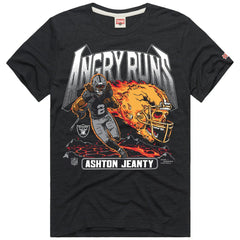 Ashton Jeanty Las Vegas Raiders Homage Unisex Angry Runs Player Graphic Tri-Blend T-Shirt - Charcoal sale