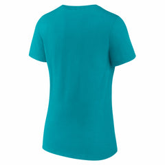 Miami Dolphins Women's Hustle V-Neck T-Shirt - Aqua cheap