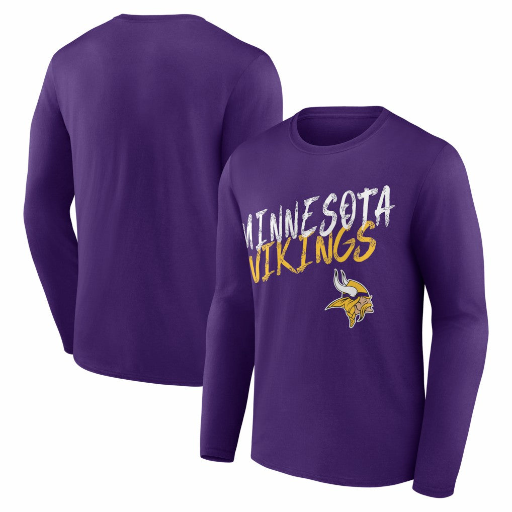 Minnesota Vikings Hustle Long Sleeve T-Shirt - Purple for sale
