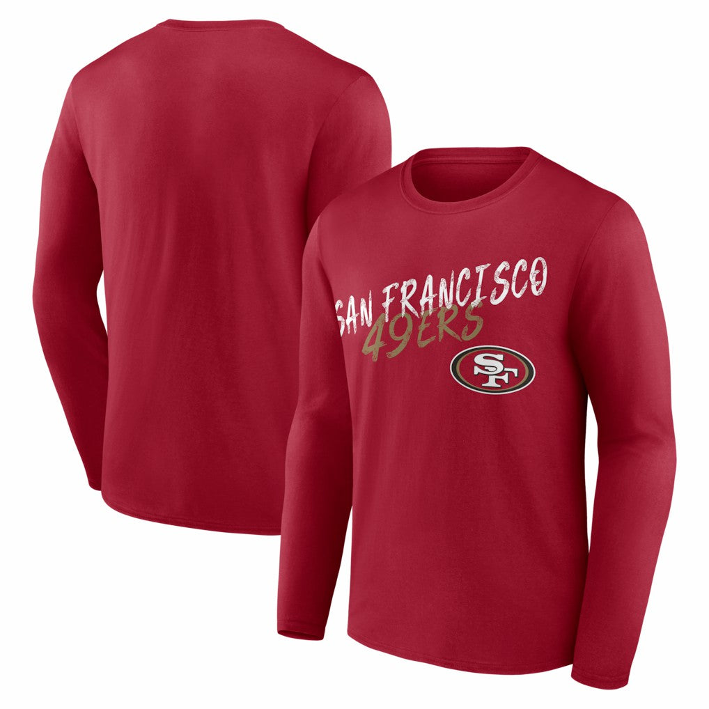 San Francisco 49ers Hustle Long Sleeve T-Shirt - Scarlet online
