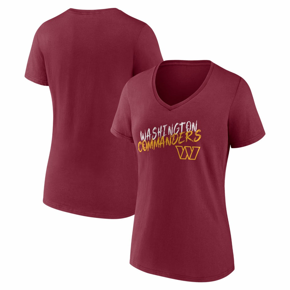 Washington Commanders Women's Hustle V-Neck T-Shirt - Burgundy online