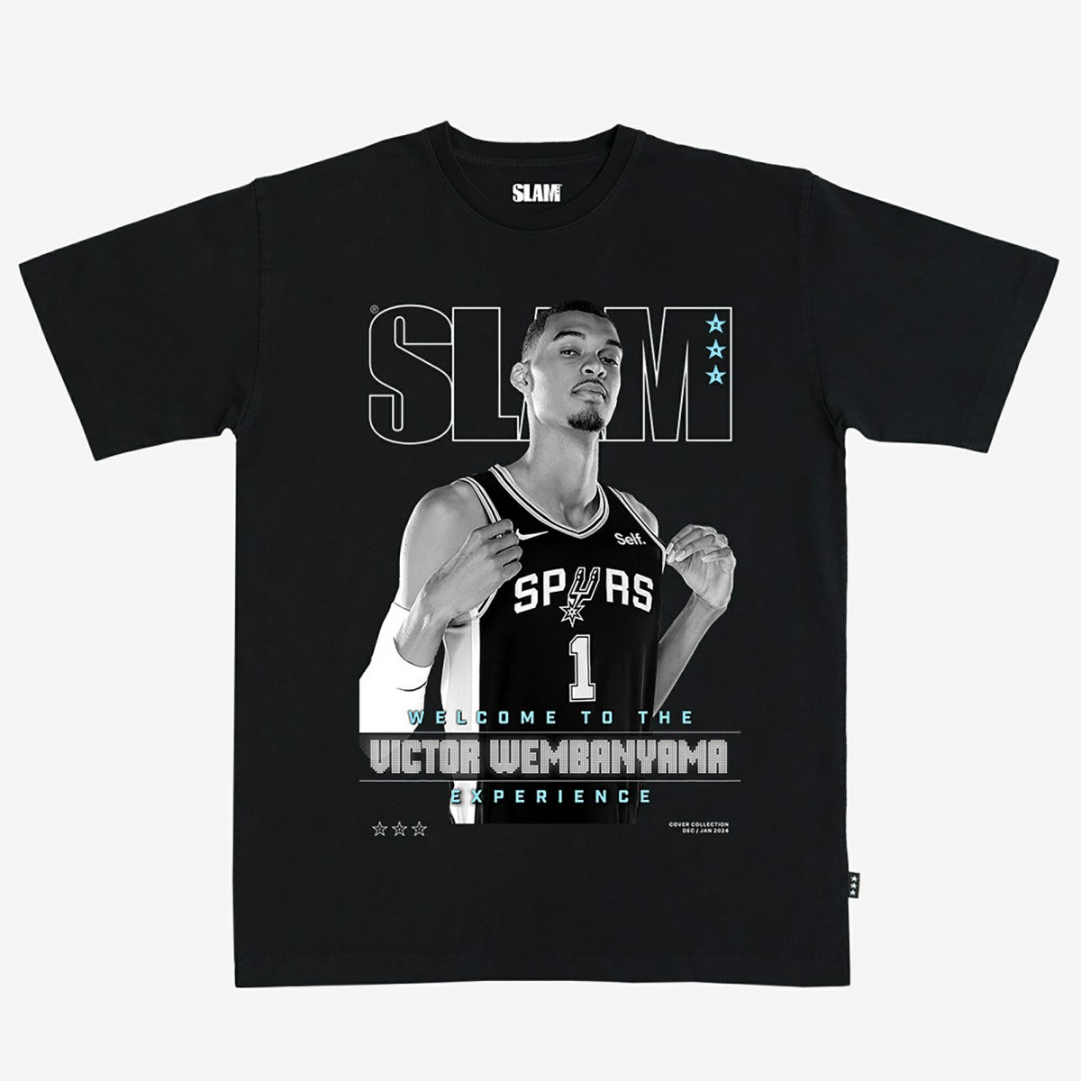 Victor Wembanyama San Antonio Spurs Unisex SLAM Cover T-Shirt - Black cheap