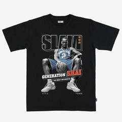 Shai Gilgeous-Alexander Oklahoma City Thunder Unisex SLAM Cover T-Shirt - Black on sale