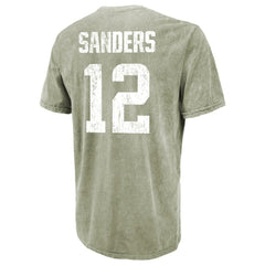 Shedeur Sanders Cleveland Browns Majestic Threads Mineral Wash Name & Number T-Shirt - Moss Green outlet