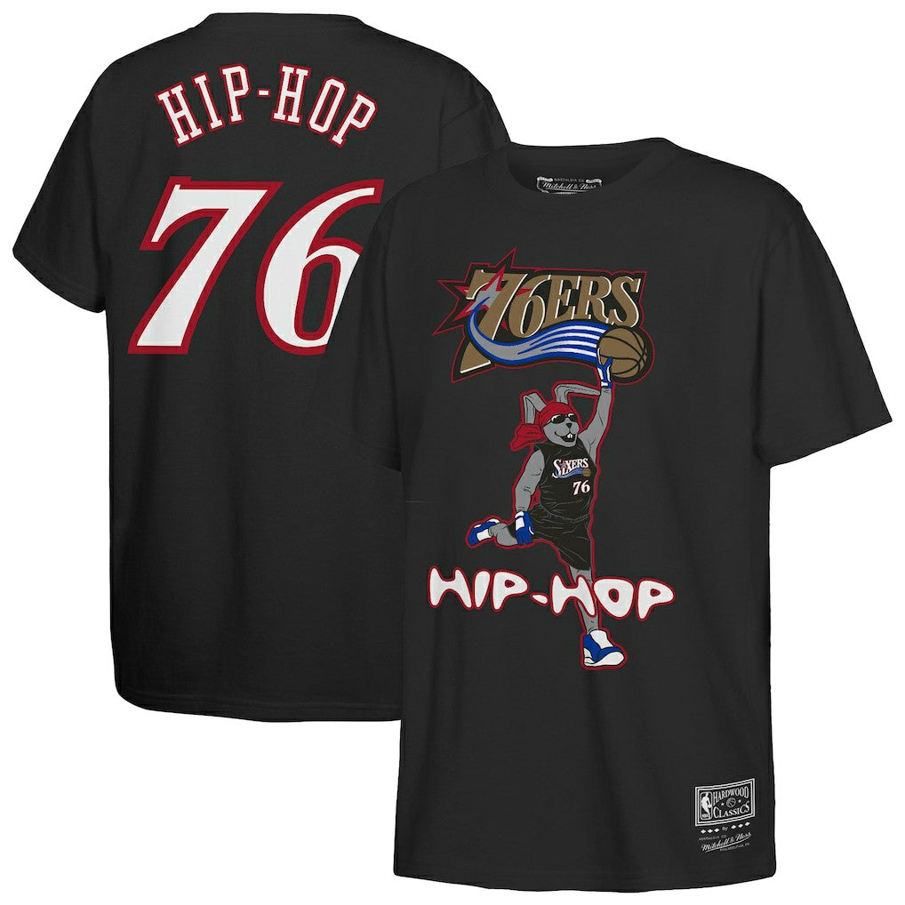 Philadelphia 76ers Youth Hip Hop T-Shirt - Black for sale