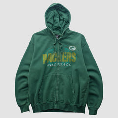 Green Bay Packers Team Edition Apparel 2010s Hooded Full Zip Sweatshirt - Green Vintage cheap