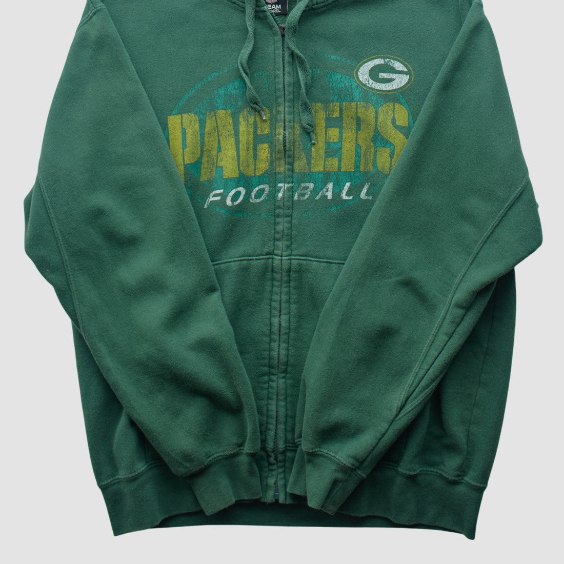 Green Bay Packers Team Edition Apparel 2010s Hooded Full Zip Sweatshirt - Green Vintage cheap