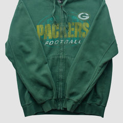 Green Bay Packers Team Edition Apparel 2010s Hooded Full Zip Sweatshirt - Green Vintage cheap