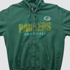 Green Bay Packers Team Edition Apparel 2010s Hooded Full Zip Sweatshirt - Green Vintage cheap