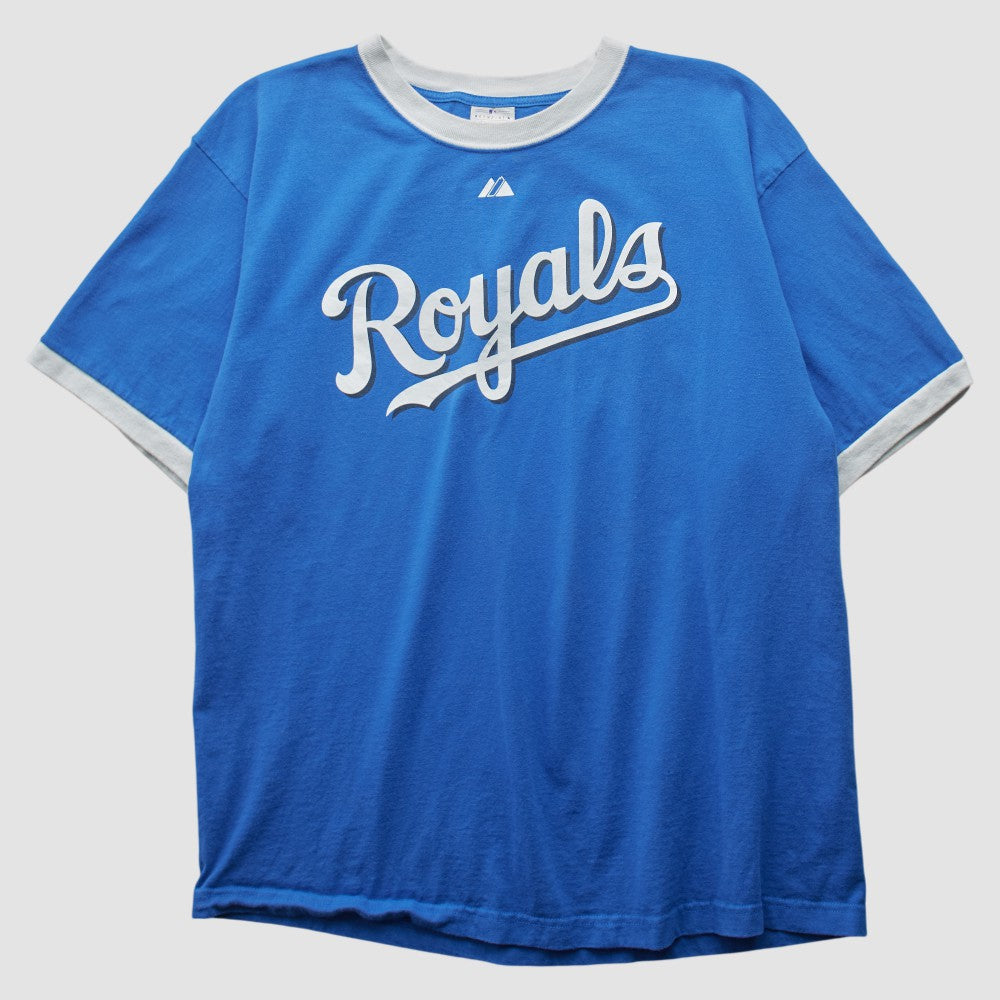 Kansas City Royals Majestic 2000s T-shirt Blue Vintage