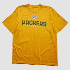 Green Bay Packers Reebok 2000s T-shirt - Yellow Vintage sale