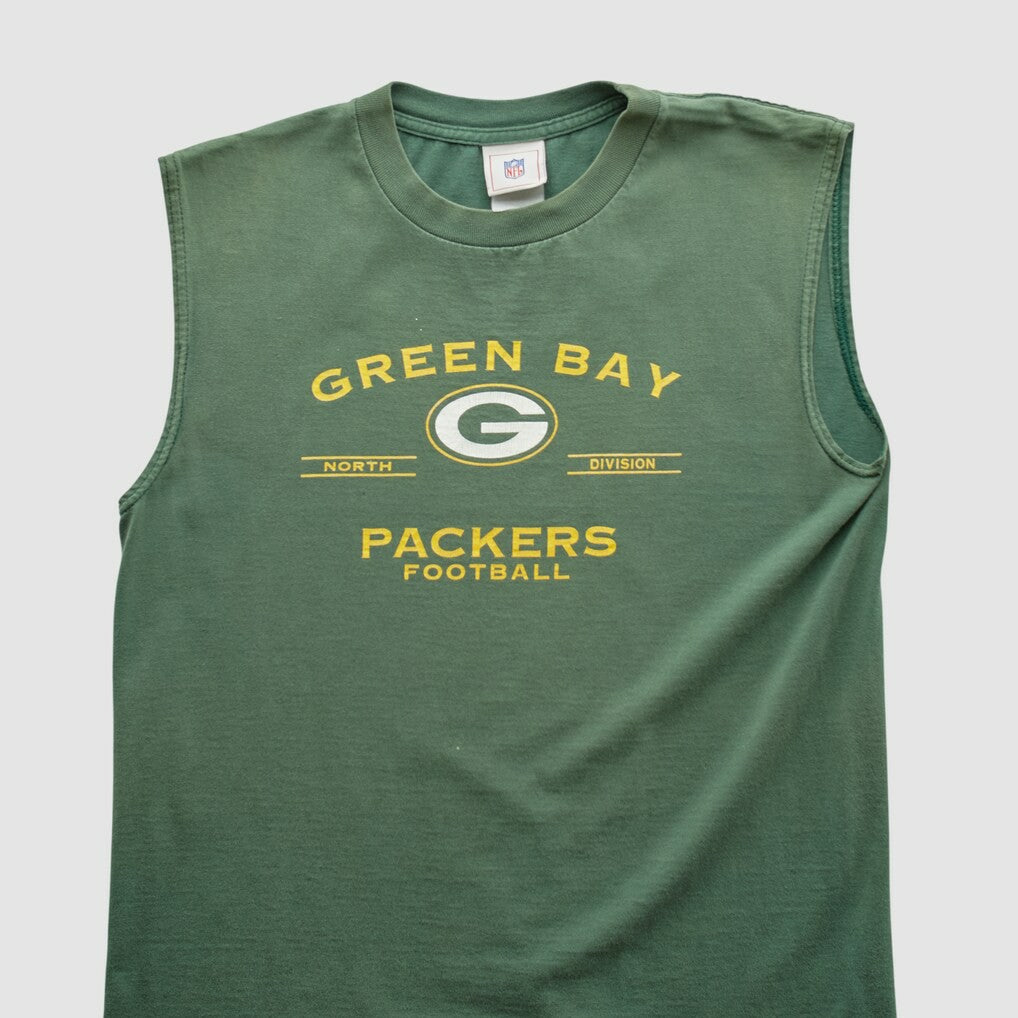 Green Bay Packers NFL 2000s Tank - Green Vintage on sale