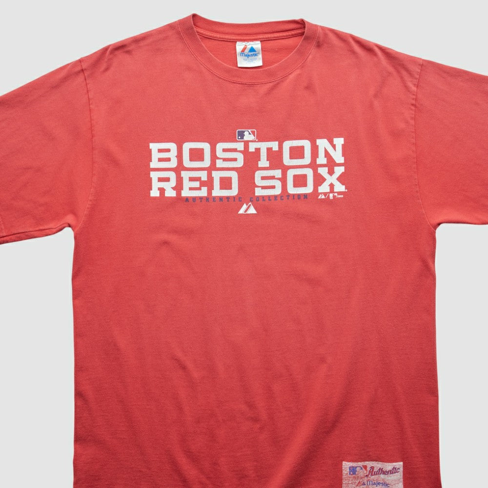 Boston Red Sox Majestic 2005 T-shirt Red Vintage
