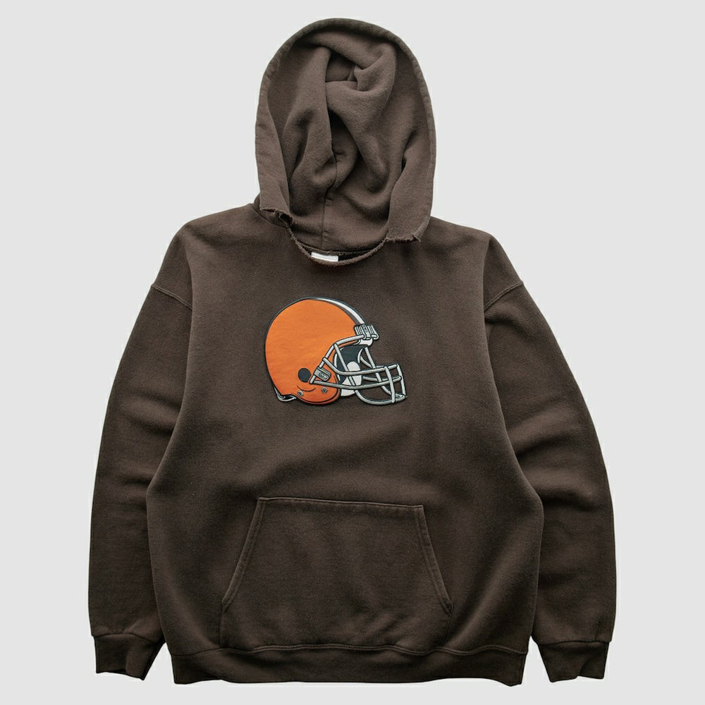 Cleveland Browns NFL 2000s Hooded Pullover Sweatshirt - Brown Vintage sale
