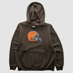 Cleveland Browns NFL 2000s Hooded Pullover Sweatshirt - Brown Vintage sale