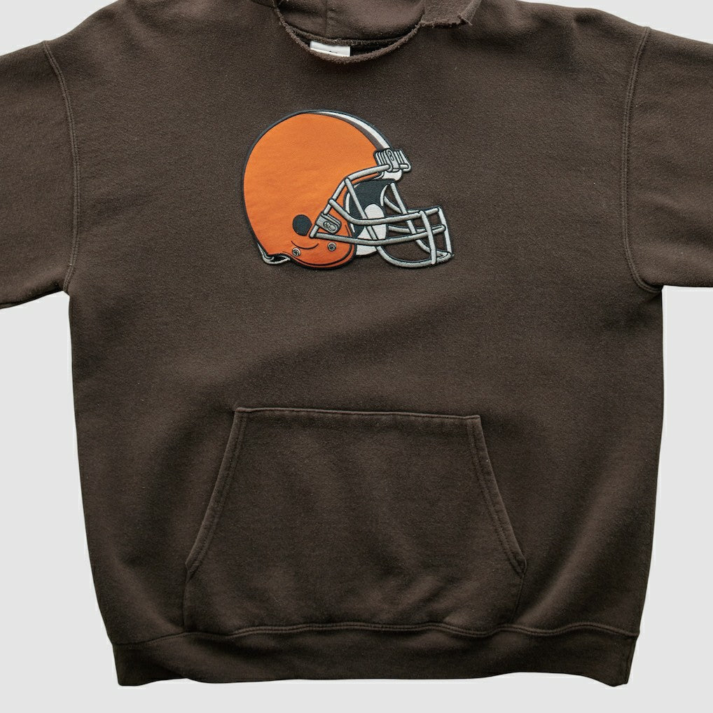 Cleveland Browns NFL 2000s Hooded Pullover Sweatshirt - Brown Vintage sale