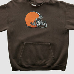 Cleveland Browns NFL 2000s Hooded Pullover Sweatshirt - Brown Vintage sale