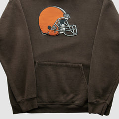 Cleveland Browns NFL 2000s Hooded Pullover Sweatshirt - Brown Vintage sale