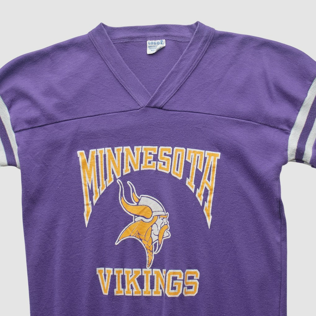 Minnesota Vikings Logo 7 90s T-shirt - Purple Vintage cheap