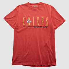 Kansas City Chiefs Tultex 90s T-shirt - Red Vintage sale