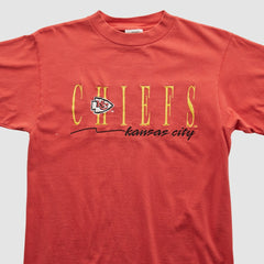 Kansas City Chiefs Tultex 90s T-shirt - Red Vintage sale