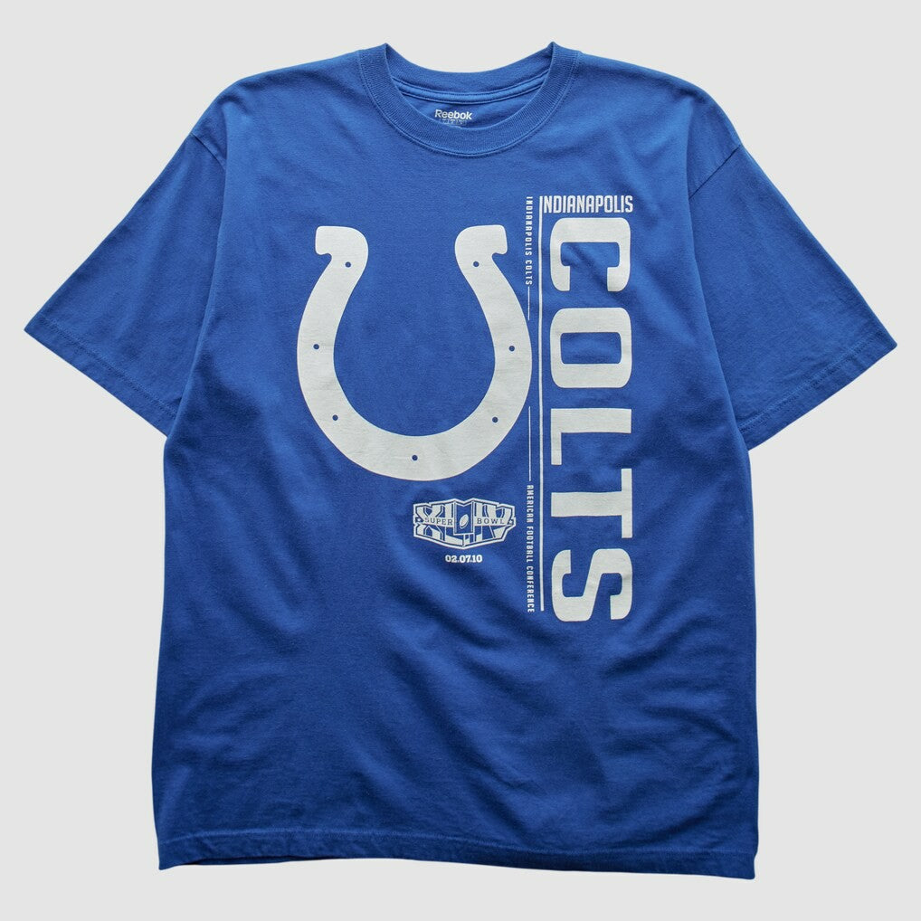 Indianapolis Colts Reebok 2010 T-shirt - Blue Vintage outlet