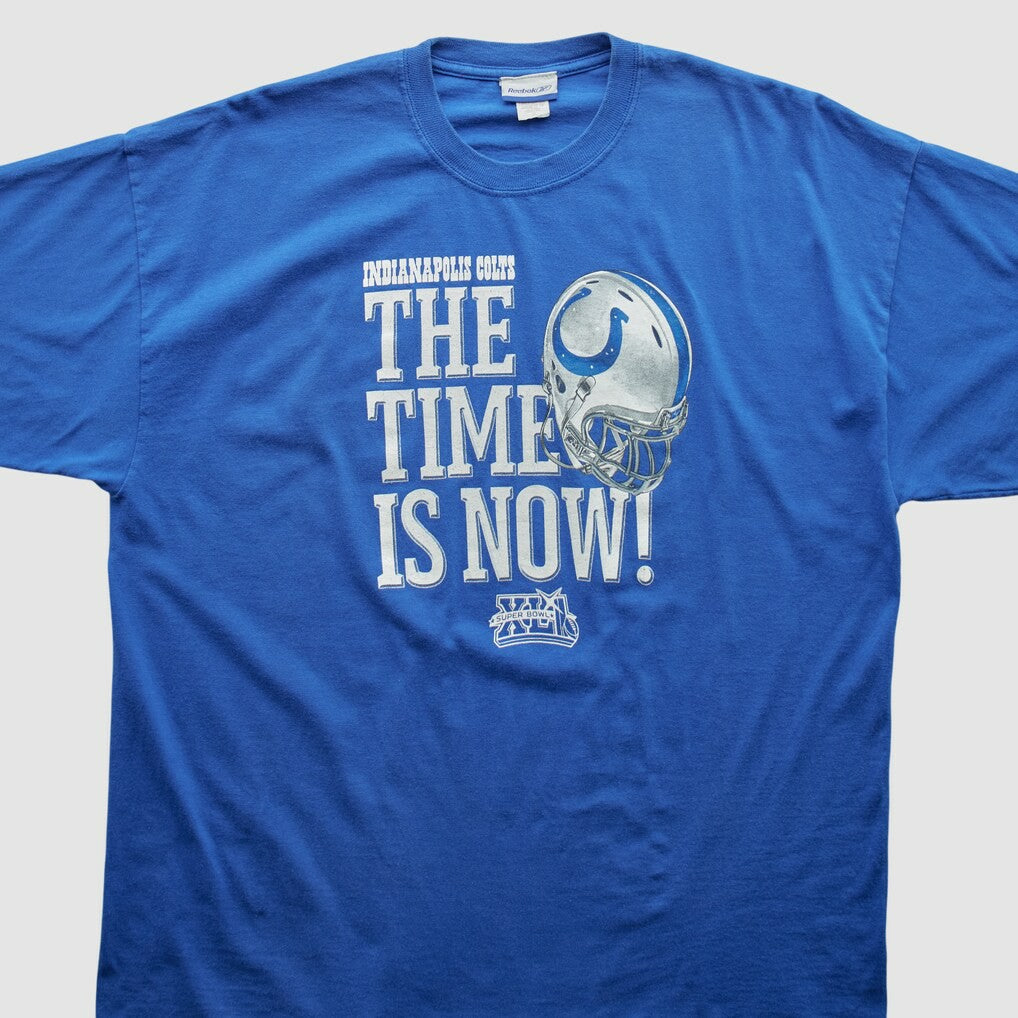 Indianapolis Colts Reebok 2008 T-shirt - Blue Vintage cheap