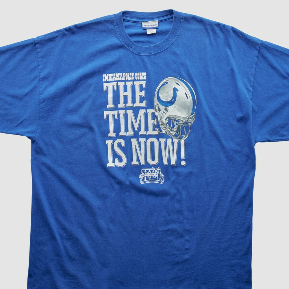 Indianapolis Colts Reebok 2008 T-shirt - Blue Vintage cheap