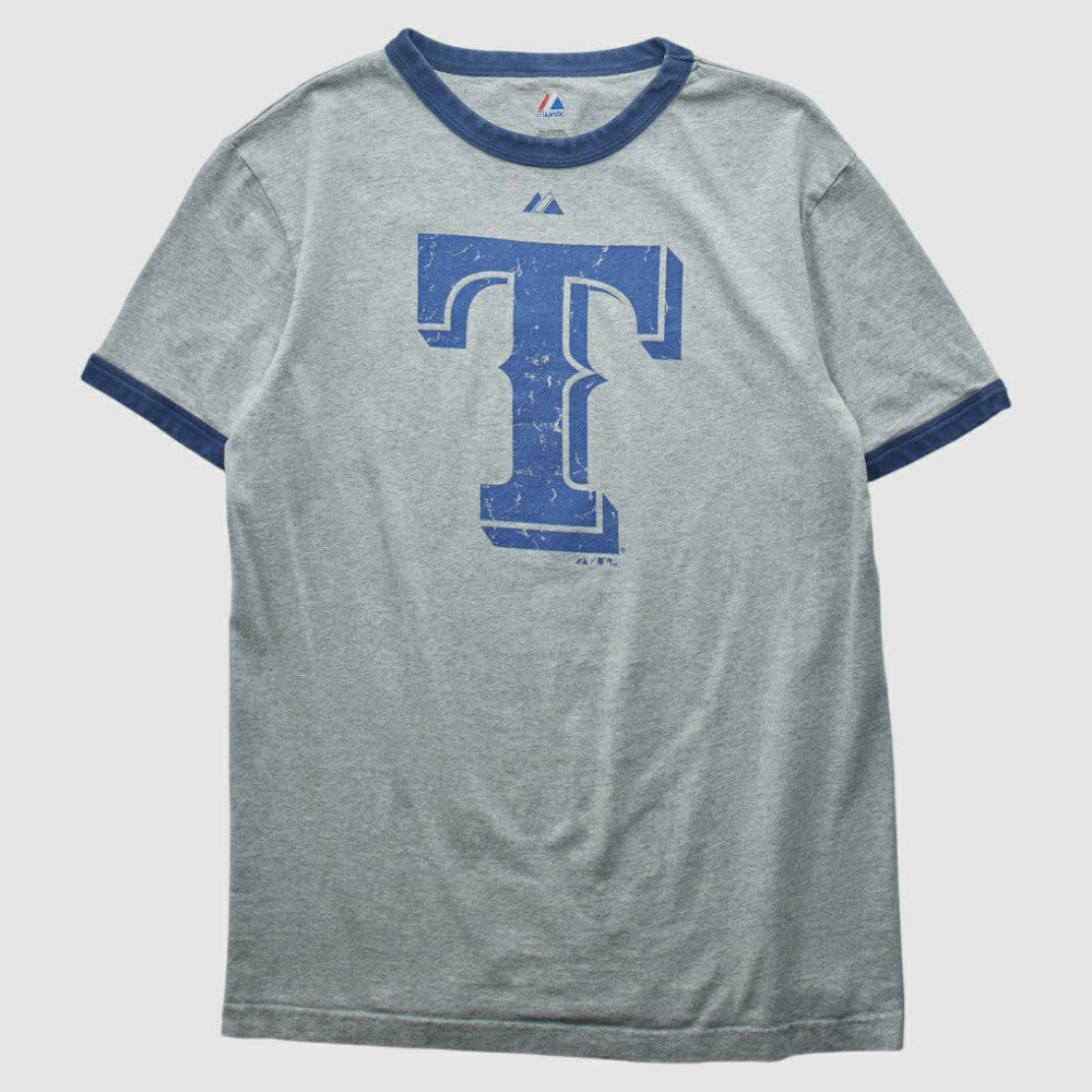 Texas Rangers Majestic 2010 T-shirt Heather Gray Vintage