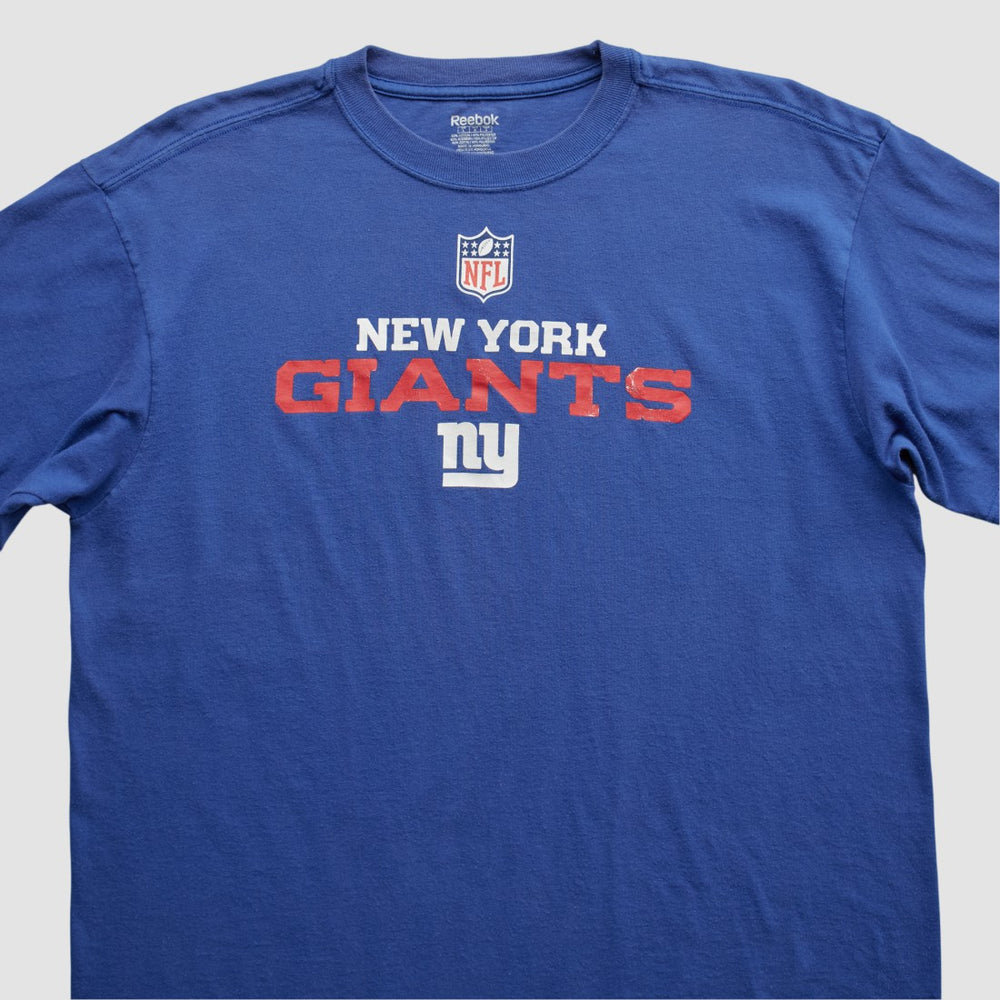New York Giants Reebok 2000s T-shirt - Blue Vintage sale