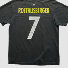 Pittsburgh Steelers Reebok 2000s T-shirt - Black Vintage for sale