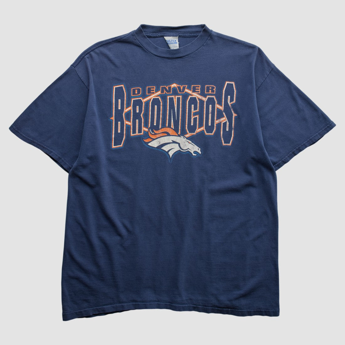 Denver Broncos Tultex 90s T-shirt - Navy Vintage cheap